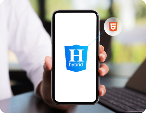 Illustration of hybrid app solutions